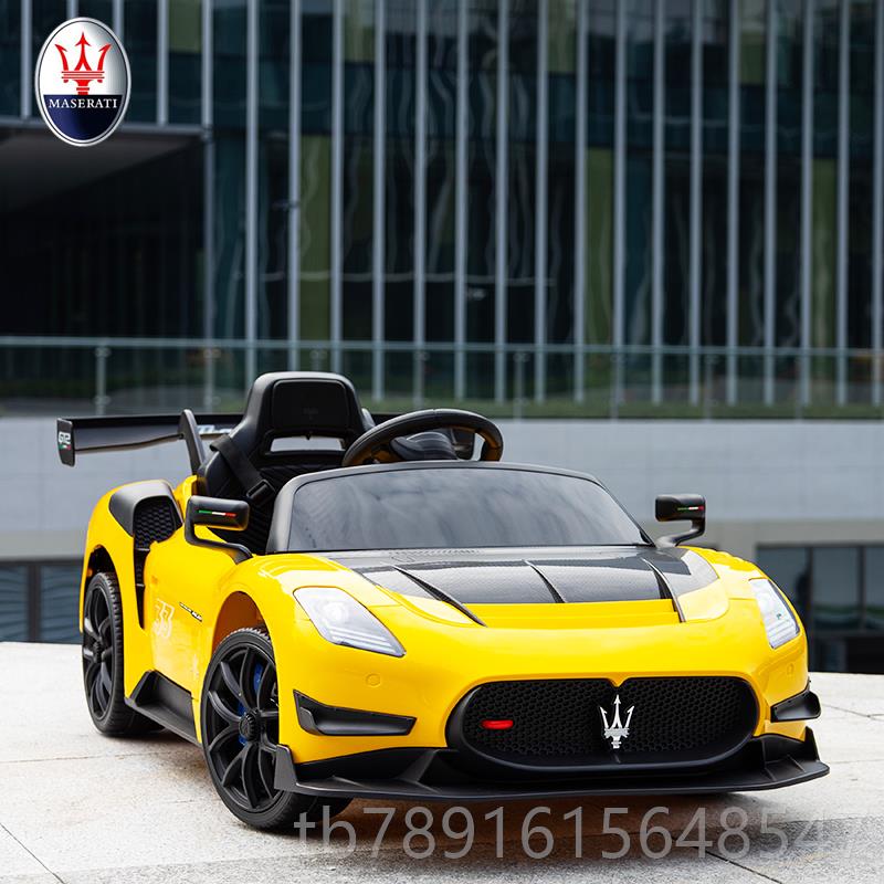 正品儿童电动汽车电玛莎拉四轮摇摆汽蒂车婴宝儿宝充电可坐小孩动