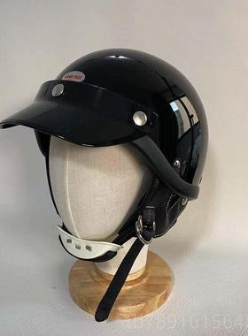 正品Bonfre轻量纤盔维60年代经典复r古机车e半 Shorty 哈雷头盔瓢