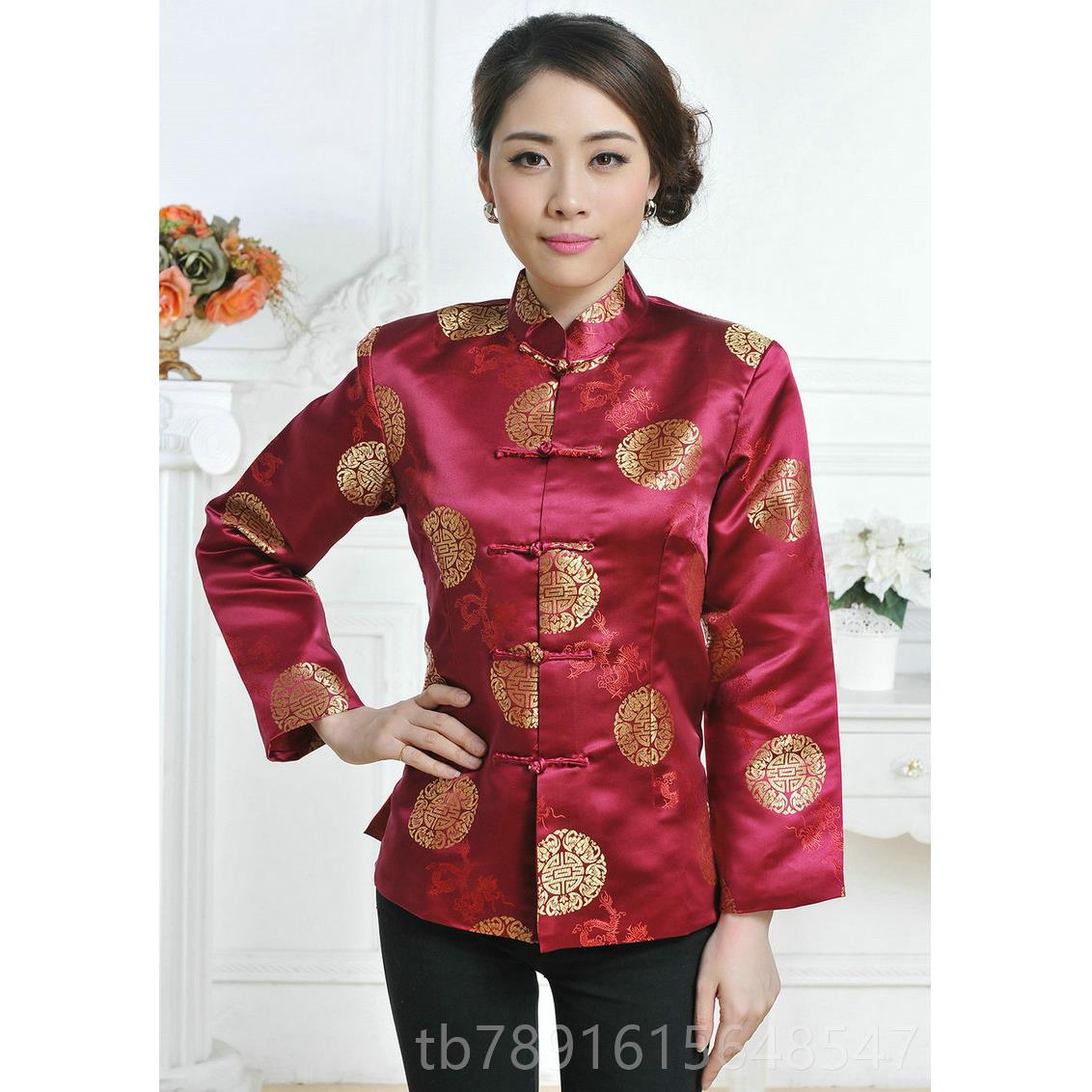 正品男女情侣装单富贵男长士唐装袖外套上衣婚宴唐装衣台舞表演工