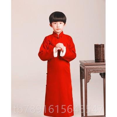 正品儿童民相大长声服民国长衫袍褂男童古装快板国学生装舞台演出