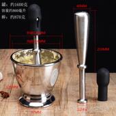 正品 神捣捣药全中实心304不锈钢大口径钵非空药擂臼缸捣罐碎罐蒜