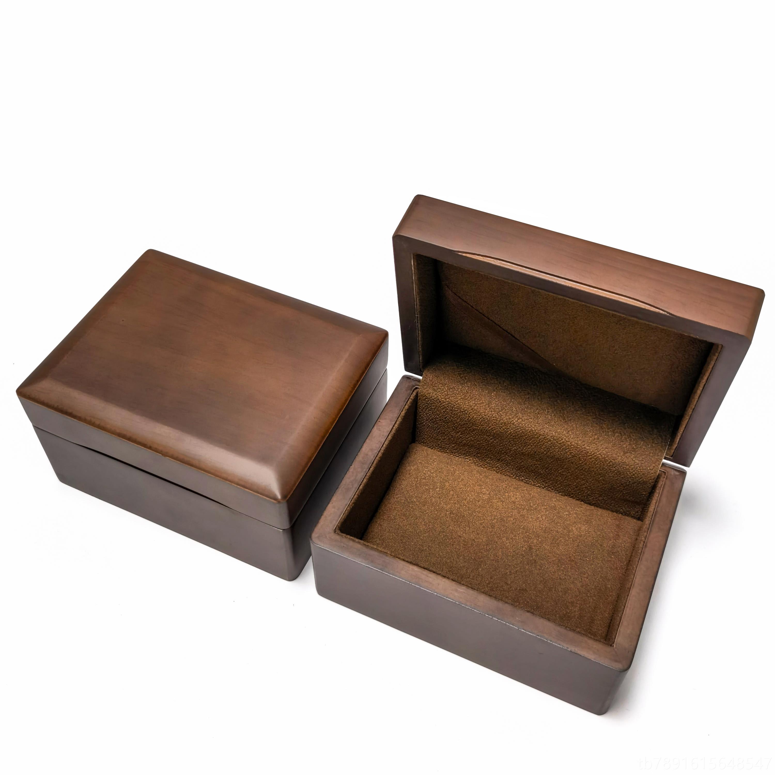 正品新款胡桃色中国风宝礼首饰盒珠手镯盒实木收纳档精致盒高刻字