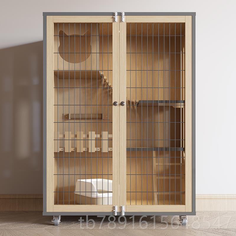 正品猫别墅家用实水木猫柜防猫舍大猫房超空间猫窝笼大型豪华室内