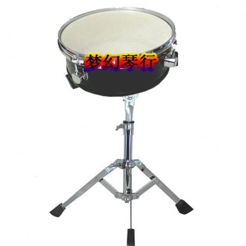 白色静音鼓 10寸网皮练习鼓-哑鼓 含儿童军鼓架-送鼓棒