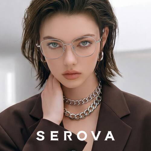 SEROVA施洛华超轻钛架精致小圆框