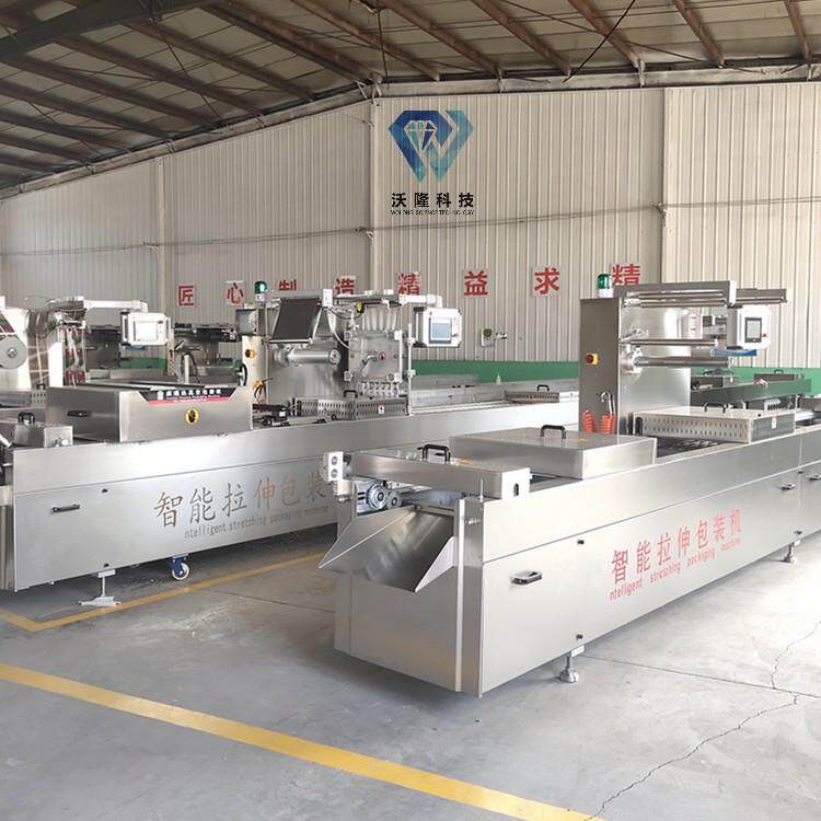 三角甜蜜粽子双面拉伸膜包装机菠萝蜜荔枝连续式拉伸膜真空包装机