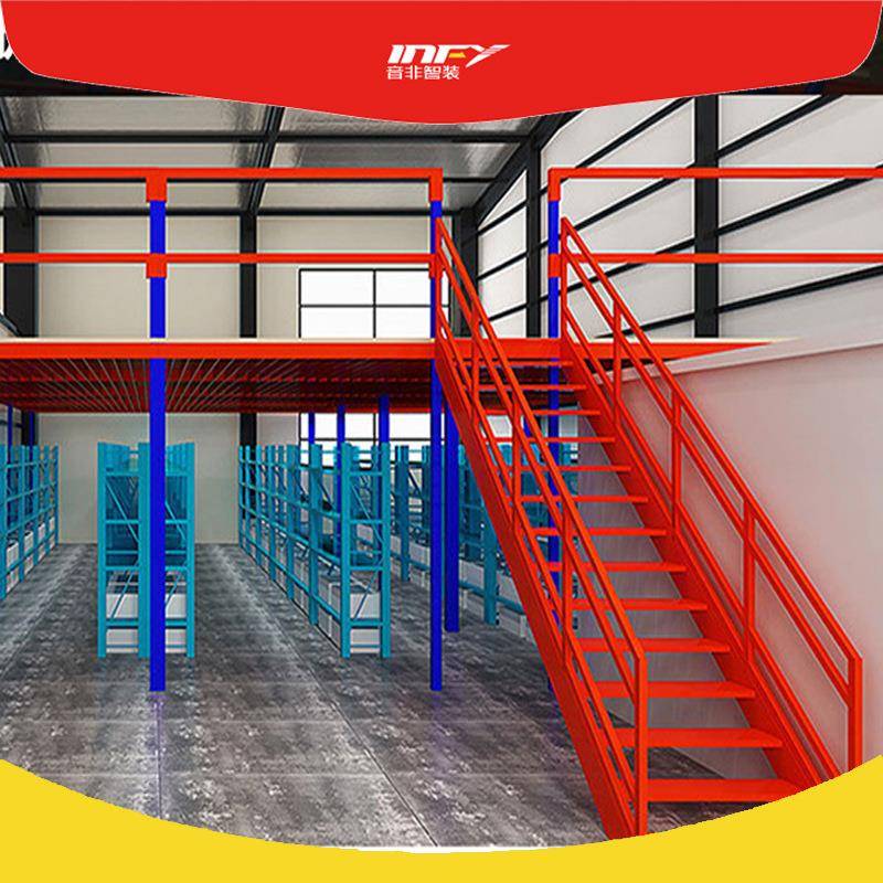 阁楼货架阁楼式平台仓储仓库钢结构重型工字钢多层隔层储物架