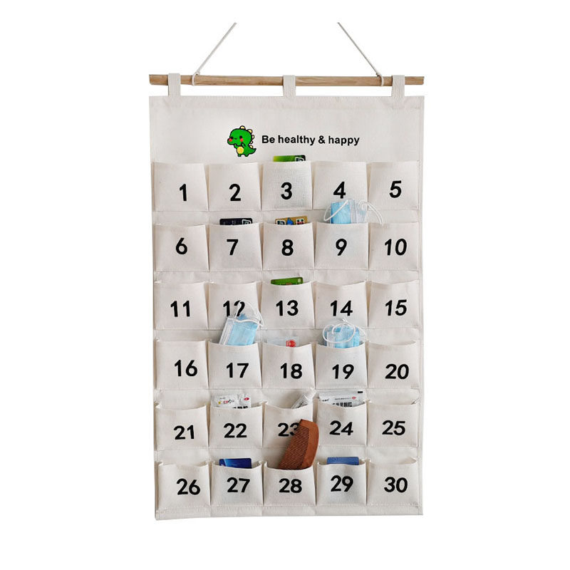 新款多层口罩收纳袋壁挂式水电卡借书G卡接送卡储物袋可水洗杂物,收纳整理,收纳挂袋,淘宝优惠券,粉丝福利购,淘宝优惠卷