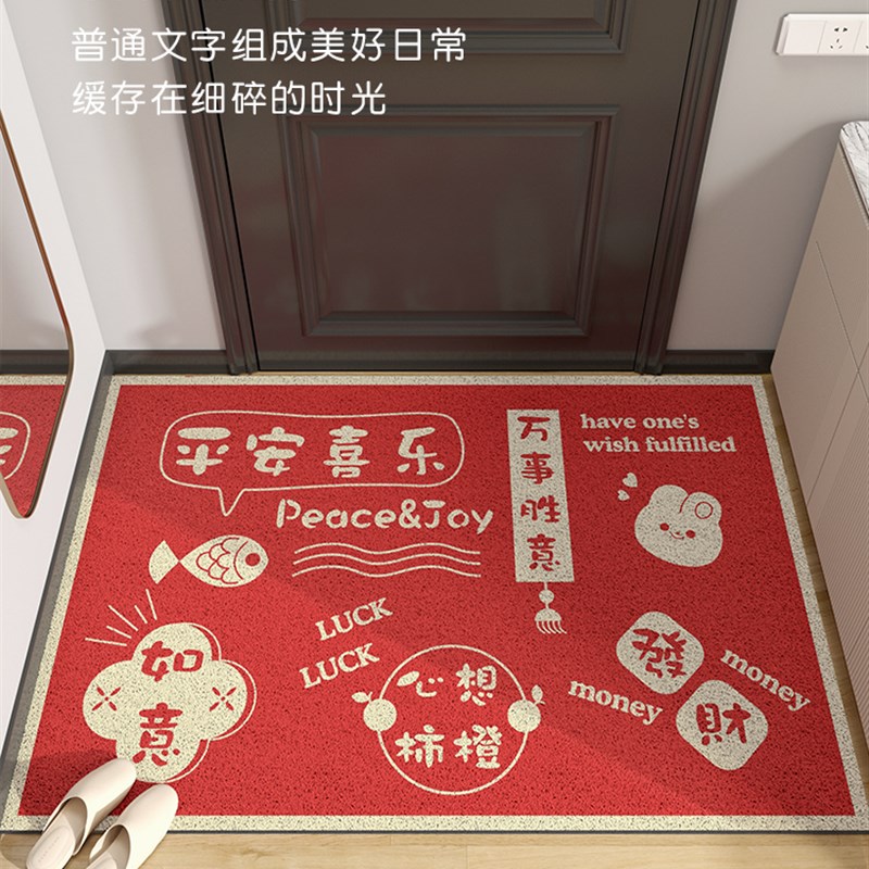 地垫入户门垫进门门口脚垫家用网红门外2022新Q款玄关塑料丝圈地