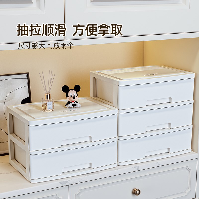 玄关收纳盒入户门大容量进门鞋柜上桌面口K罩钥匙雨伞抽屉式置物