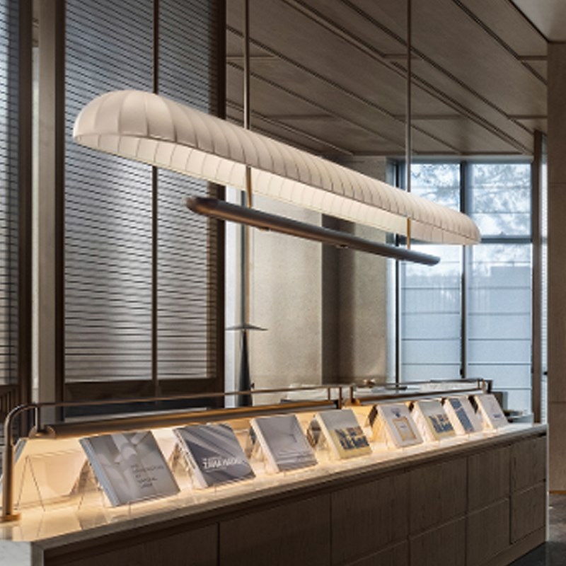 中古侘寂风酒店服务n收银吧自助餐饮岛台书房民宿茶室带射灯长吊