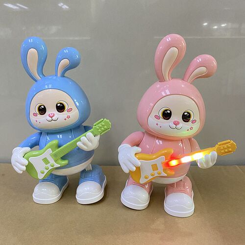 儿童益智电d动玩具跳舞吉他兔子0-1到三半岁2宝宝男女孩有声会动3