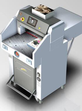 豪彩R5210V7触摸屏程控切纸机小型四开液压切纸机R4910重型切纸机