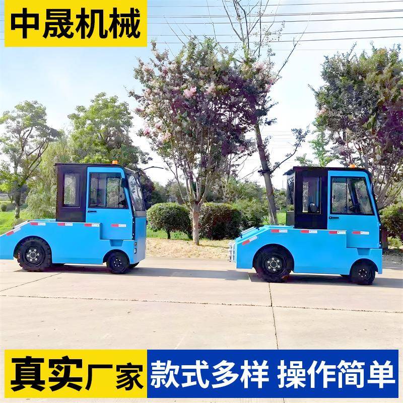 厂区电动牵引车6吨电瓶牵引车头车间跨区脱钩设计电动牵引车