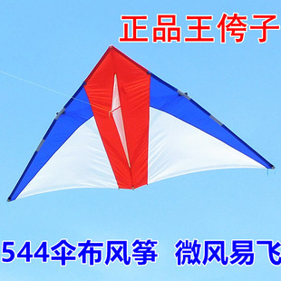 潍坊王侉子风筝大型三角544伞布碳杆成人专用高档微风易飞初学者