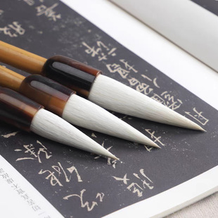 辰龙笔庄抱荷大中小羊毫斗笔羊毫加健书画大羊毫毛笔绘画软硬适中