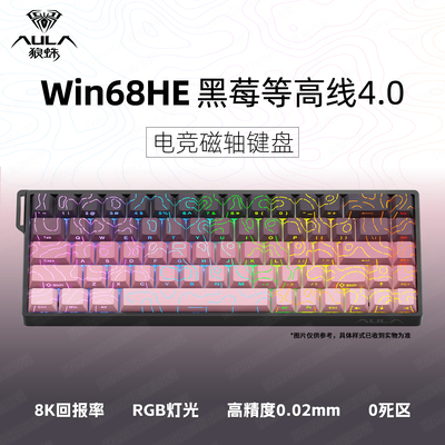 狼蛛Win60磁轴键盘RGB背光