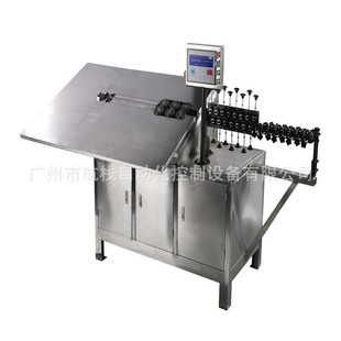 佛山勒流2 细钢丝高速弯线机 4mm喷涂电镀挂具用挂钩伺服弯形机