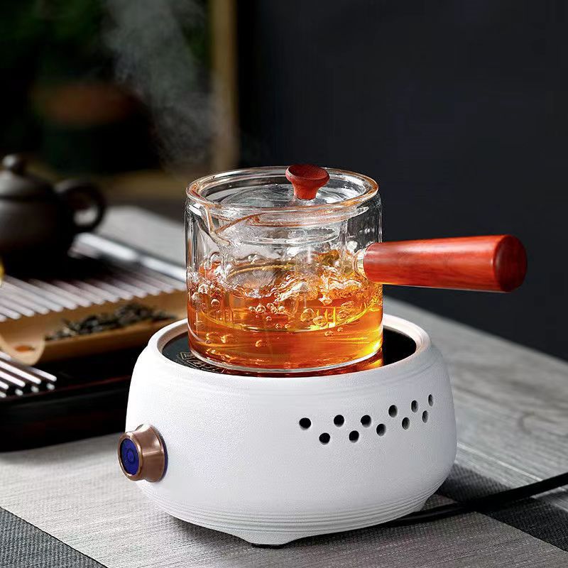 电陶炉手工耐热玻璃煮茶壶蒸茶壶茶具套装电陶炉提梁烧水壶家用