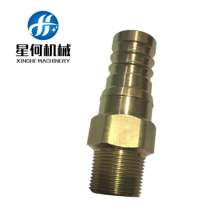 厂家小批量水暖五金铁件外丝铁水管螺纹管旋转连接件铁接头