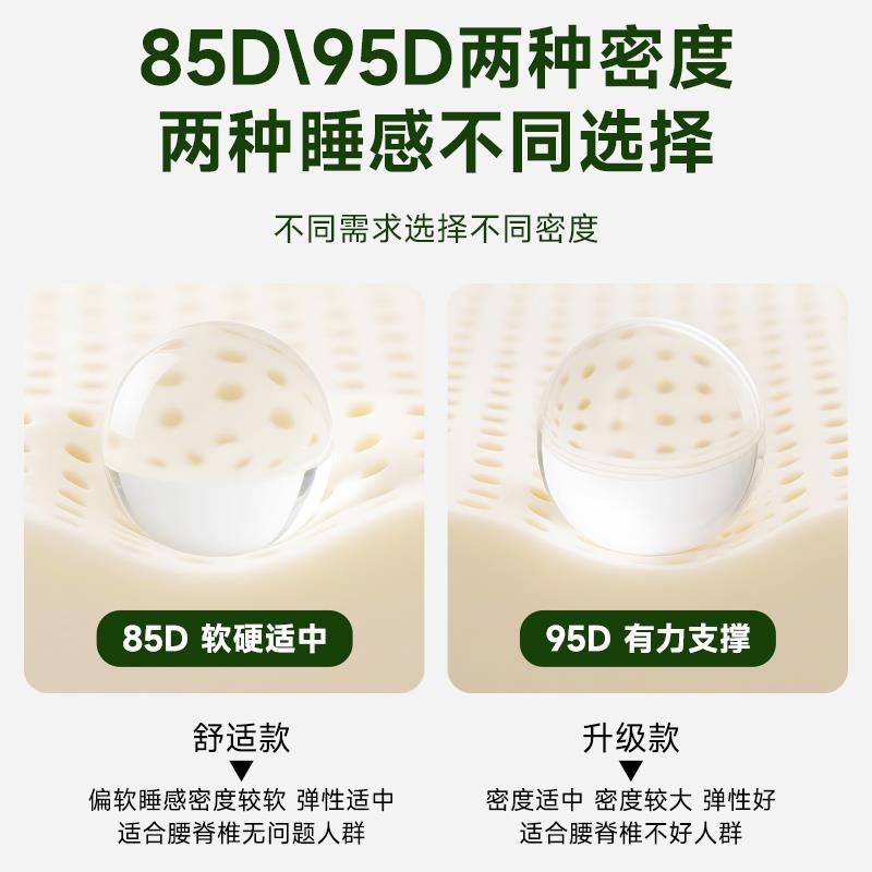 天然乳胶床垫泰国钢印进口家用橡胶硅胶榻榻米学生宿舍软垫可定制