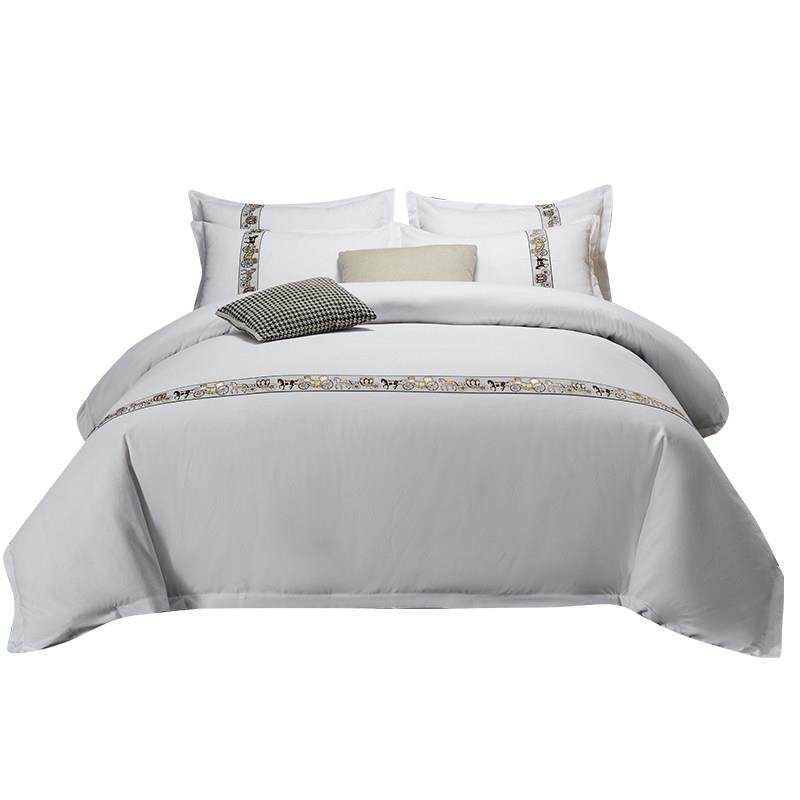 星级酒店四件套纯白套件宾馆旅馆宿舍床上用品三件套民宿旅店布草