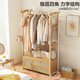 简易衣帽架卧室挂衣架衣柜落地非实木简约现代多功能衣橱家用置物