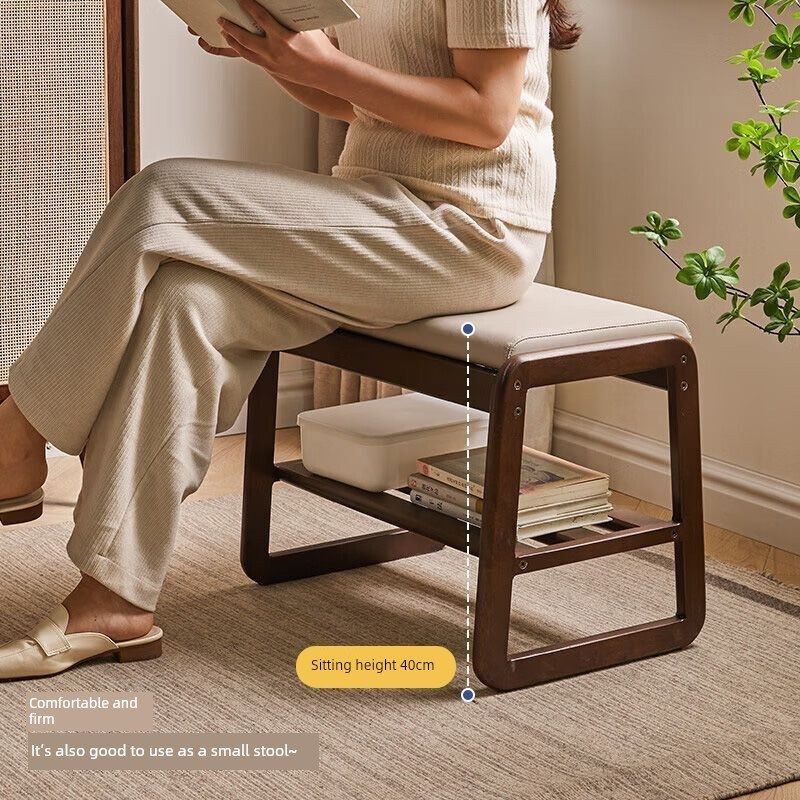 精选全实木换鞋凳家用入户门穿鞋凳简约软包凳子鞋柜玄关鞋架门口,住宅家具,换鞋凳,淘宝优惠券,粉丝福利购,淘宝优惠卷