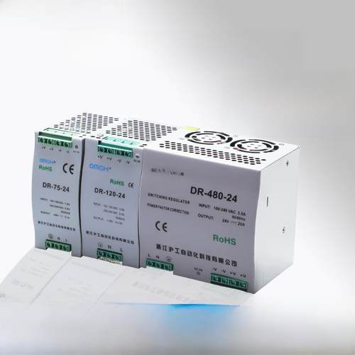 沪工NDR导轨式开关电源24v变压器220转12V 5A直流DR-15/30/60/120