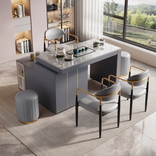 精选茶桌家用小茶台现代简约可旋转移动茶车2025新款办公室茶桌椅