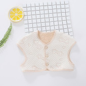 春夏纯棉婴儿护肩膀儿童护肩宝宝空调房保暖睡觉防冻W防寒坎肩全