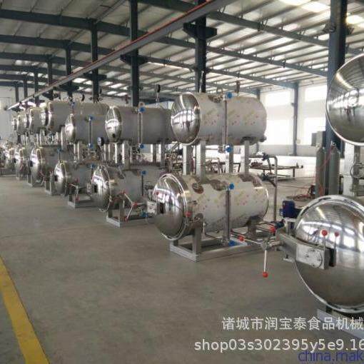 藕粽子咸鸭蛋牛肉豆干熟食小金碗全自动双层高温高压杀菌锅