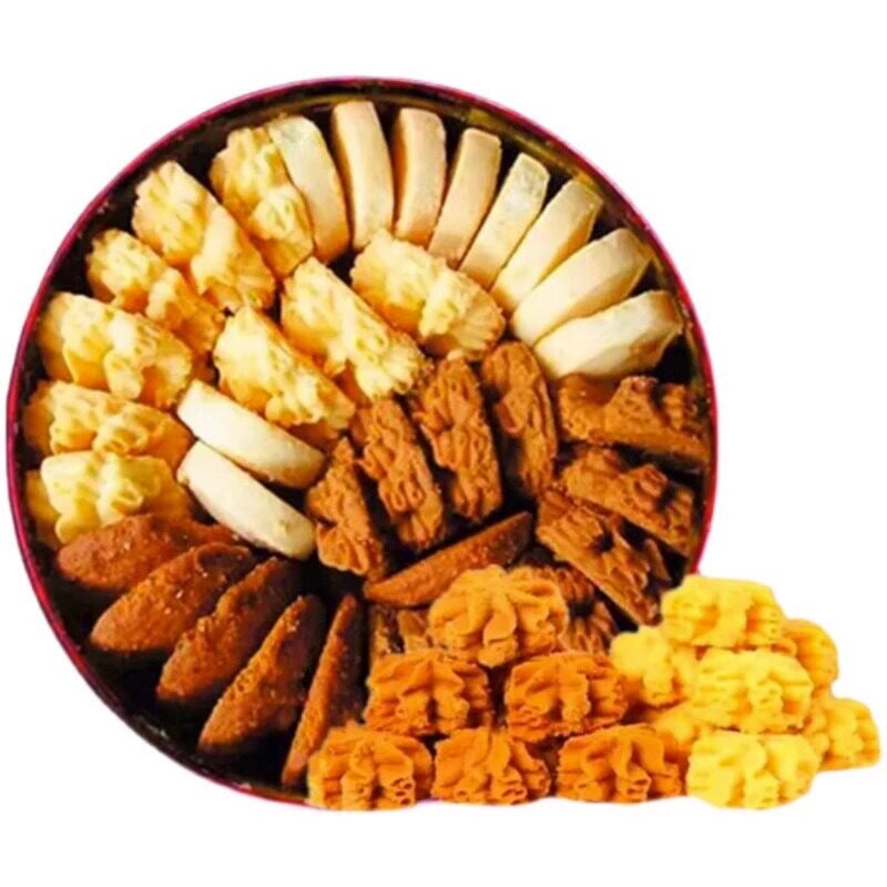 小熊曲奇饼干四味原装进口铁罐牛油花手工零食伴手礼送礼