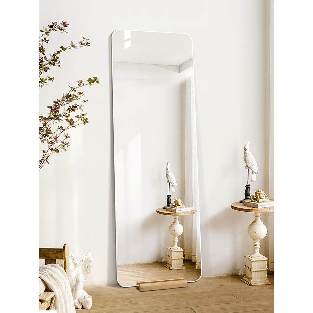 实木底座落地镜全身镜家用靠墙立式穿衣镜玄关ins风防爆试衣镜子,住宅家具,穿衣镜,淘宝优惠券,粉丝福利购,淘宝优惠卷