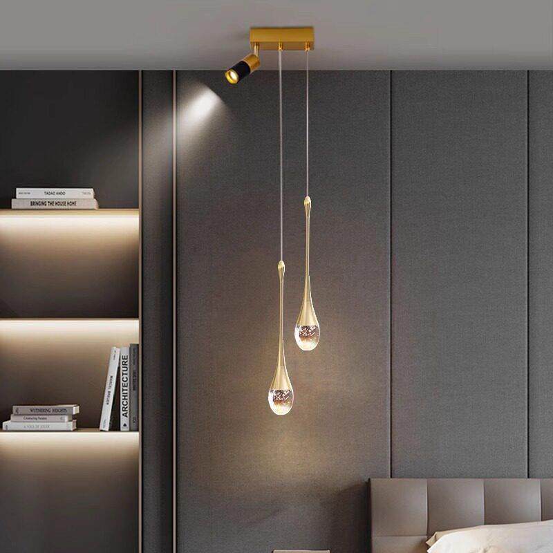 北欧简约现代卧室床头吊灯射灯轻奢水晶单头双头吧台背景墙装饰灯,家装灯饰光源,床头/玄关/吧台/过道吊灯,淘宝优惠券,粉丝福利购,淘宝优惠卷
