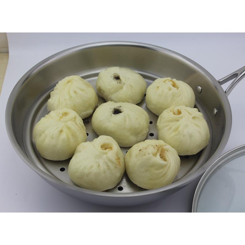 掌柜自用18-10不锈钢蒸片304蒸笼垫格屉架篦子配炒锅加厚28/30CM