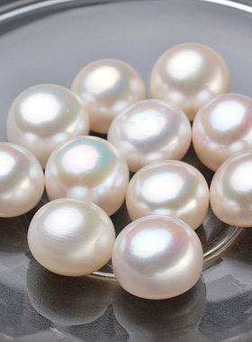 源产地黛蓝淡水珍珠散货批发13-13.5mm颗粒珍珠 SZLZ107-1130