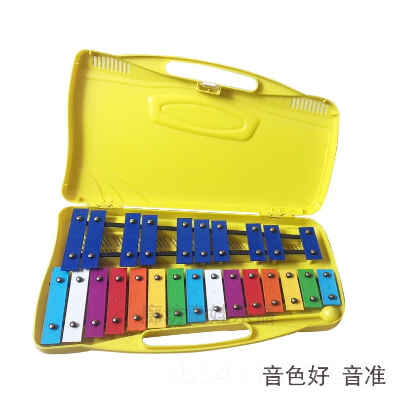 正品特价奥尔夫板音2音5吕琴打击乐器25音钢片琴彩色乐铝板琴专业