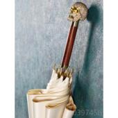 正品 柄骷髅头伞女英国轻奢伞双层定r制创意设长镶钻雨 DanMu计nie