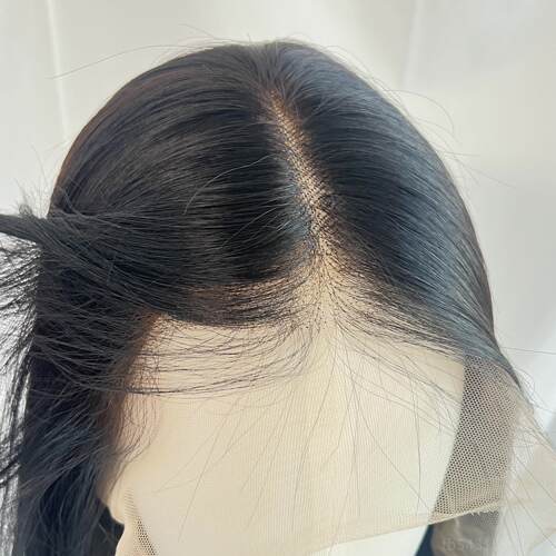 正品全蕾丝全织手松真人发透气光头盘化疗发际线蓬造型发全头套