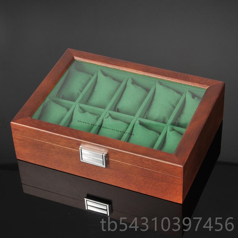 正品俪丽木实手表收纳盒家用木质手表表收盒子表纳盒腕表盒收纳手