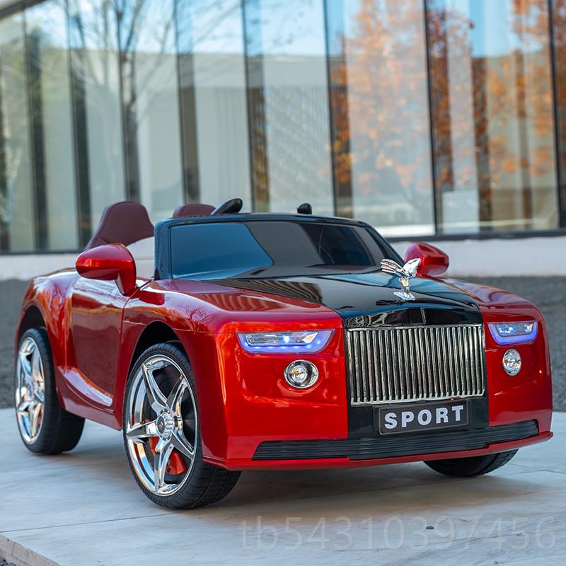 正品遥劳斯小充莱斯儿童电动汽车四轮控男女宝宝孩玩具车可坐人四