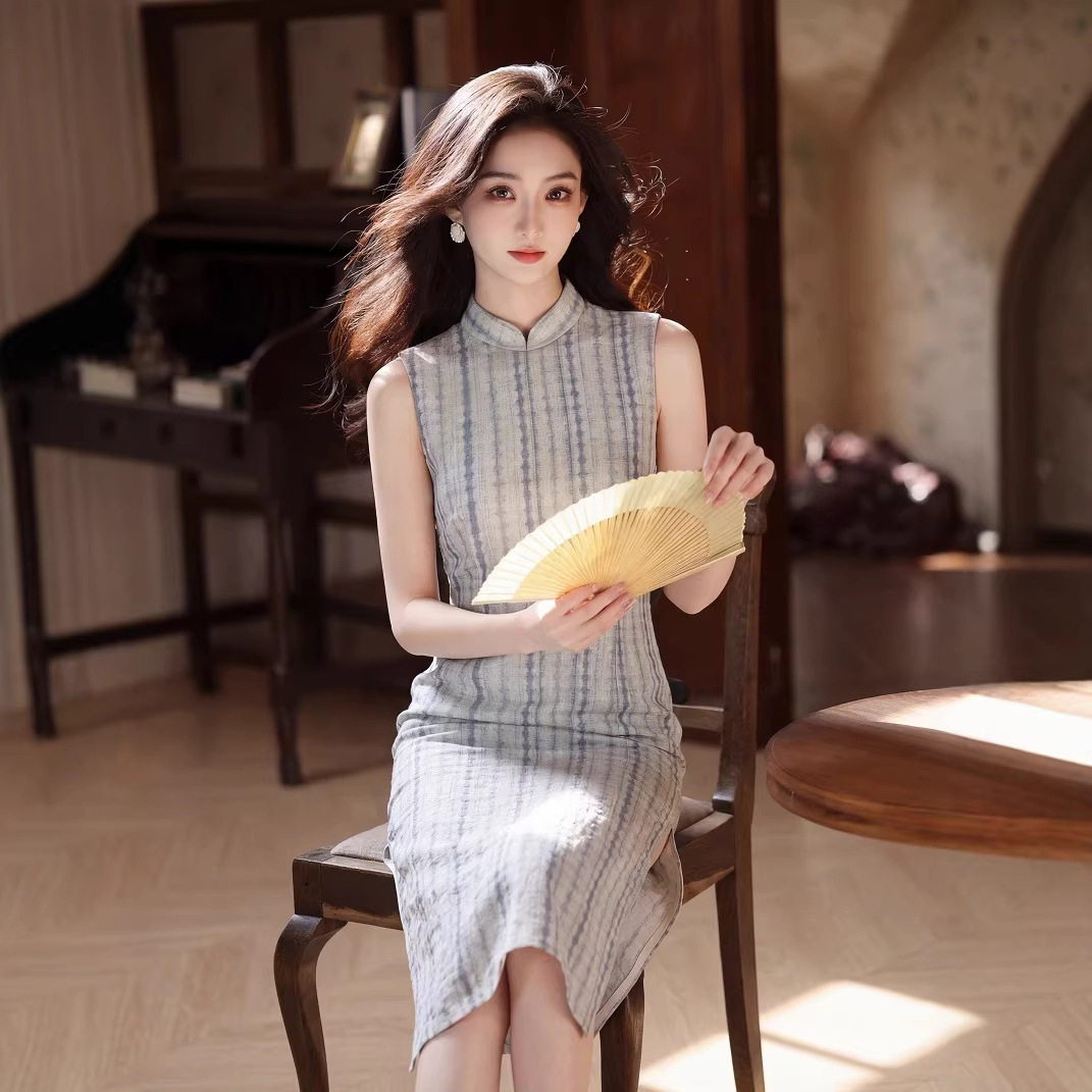 无袖港风旗袍女2026春夏新