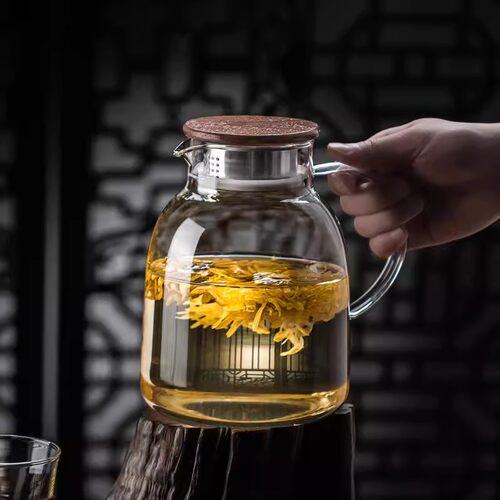 玻璃耐高温茶壶、家用高硼硅、明火、沸水、花茶、养生专用大容量