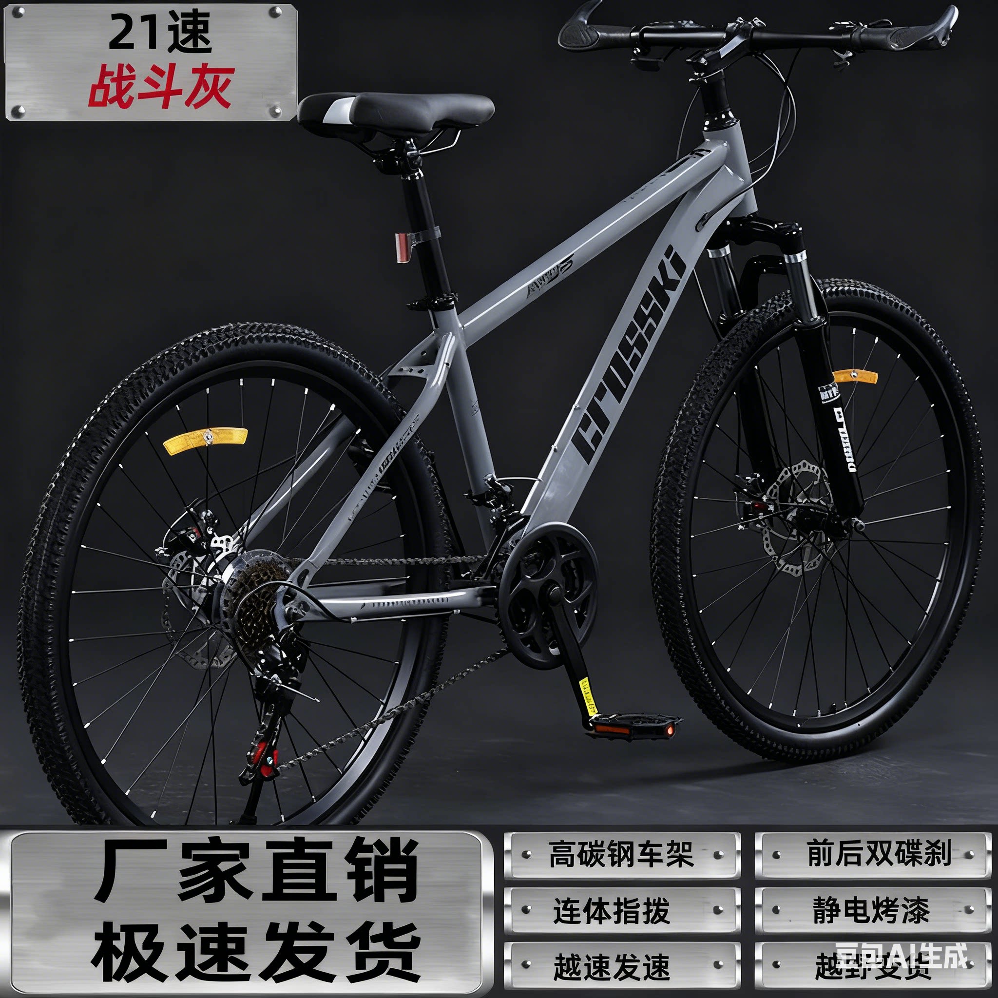 超轻碳纤维山地自行车减震变速车学生男款式女青少年单车越野骑行