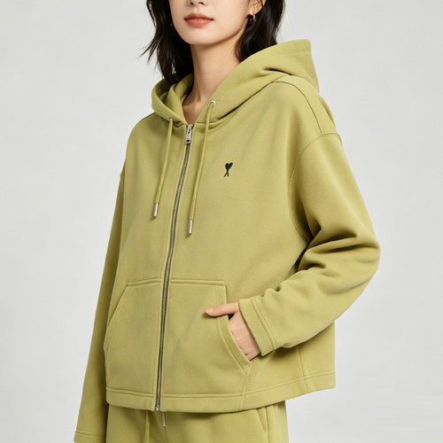 AMIPARIS连帽拉链卫衣女宽松