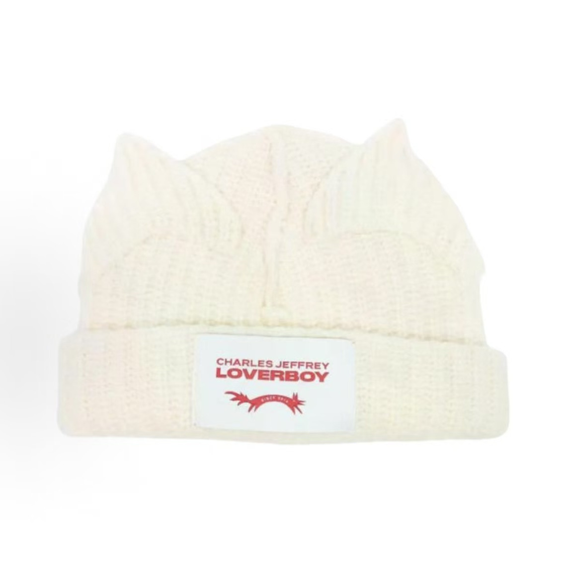 LOVERBOY动物耳朵羊羔毛尼龙帽