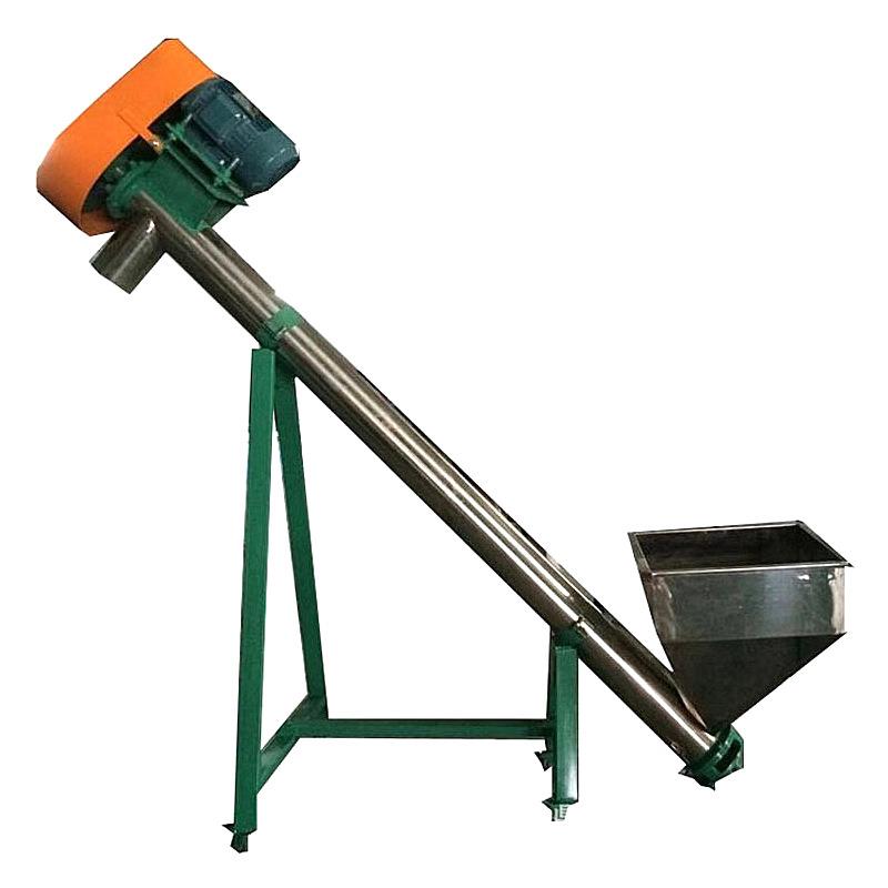 管式螺旋输送机粉料颗粒破碎料倾斜上料机不锈钢碳钢螺旋提升机