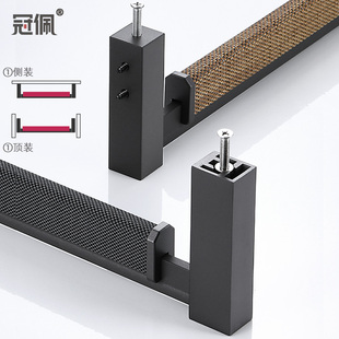 冠佩衣柜内挂衣杆酒店定制高端藤编横杆悬吊顶装纵向衣通加厚横杆