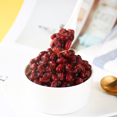 太湖美林红豆罐头 红豆果酱 糖纳红豆 开罐即食 奶茶甜品烘焙专用